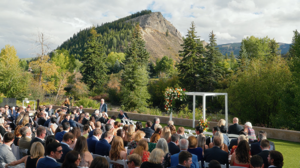 wedding ceremony at the Westin Riverfront Resort & Spa